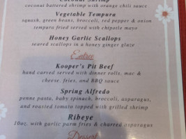 Kooper's North menu