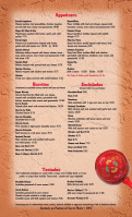 La Fiesta menu