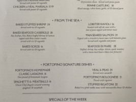 Elizabeth's Portofino Tuscan Grille menu