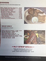 Old Crow Real Pit -b-q menu