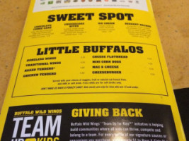 Buffalo Wild Wings menu