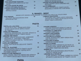 Carpaccio menu