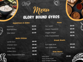 Glory Bound Gyros menu