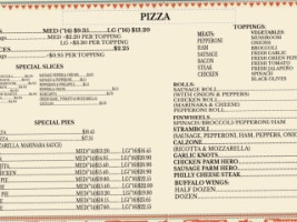 Taco House Pizzeria menu