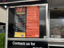 Dmv Taqueria menu