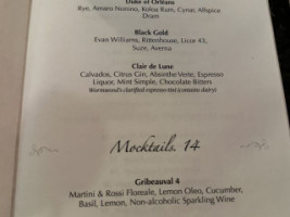 Wormwood menu