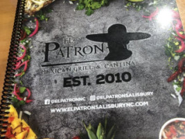 El Patron Mexican menu