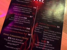 Fire Fresh Grill menu