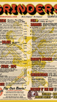 Grinders Stonewall menu