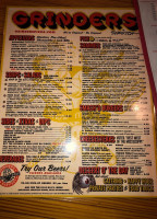 Grinders Stonewall menu