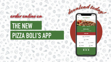 Pizza Boli's food