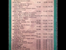 Dauphin Pizza menu