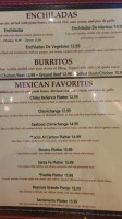 La Vina Mexican Grill menu