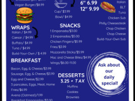 Westtown Family Deli menu