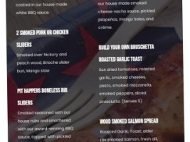 Pit Happens Catering menu