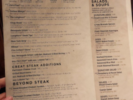 Longhorn Steakhouse menu