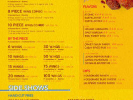 Wing Boss menu