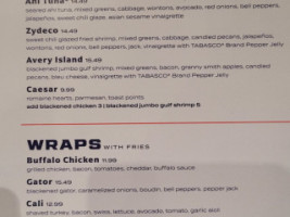 Walk On's Sports Bistreaux Chattanooga menu