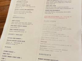 Jobos menu