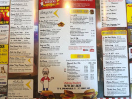 Rich's Famous Burgers menu