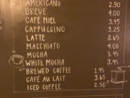 Grounded Coffee House menu