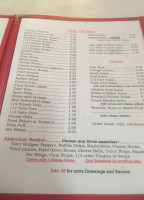 Dinner Diner menu