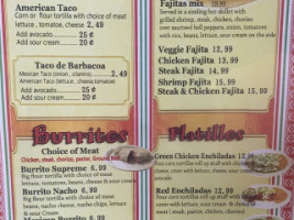 Taqueria El Comal menu