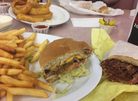 Tom's Charbroiled Burgers food