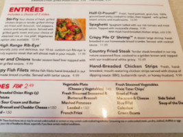 Shoney's menu