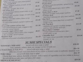 Heiwa Shokudo menu