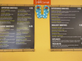 Tropical Smoothie Cafe menu