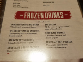 Uno Pizzeria Grill menu