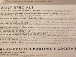 Bonefish Grill menu