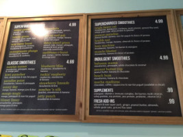 Tropical Smoothie Cafe menu