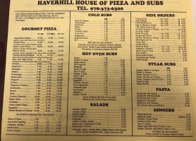 Haverhill House Of Pizza And Subs menu