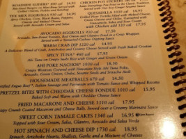 The Cheesecake Factory menu