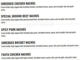 Fuzzy's Taco Shop menu