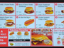 Freddy's Frozen Custard Steakburgers menu