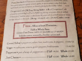 Goose Hollow Inn menu