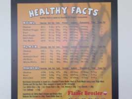 Flame Broiler menu