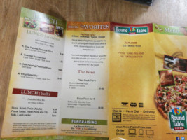 Round Table Pizza menu