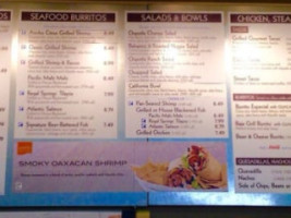 Rubio's Coastal Grill menu