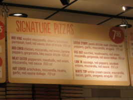 Blaze Pizza menu