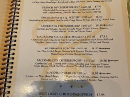 The Cheesecake Factory menu