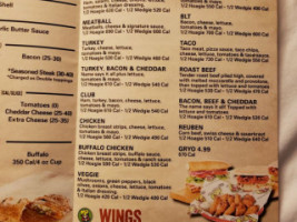 Fox's Pizza Den menu