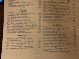 Metropolitan Grill menu