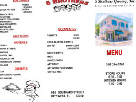 5 Brothers Grocery And Sandwich Shop menu