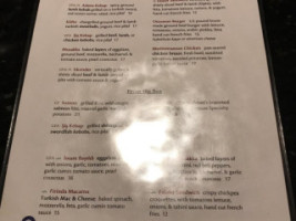 Aya Sofia menu