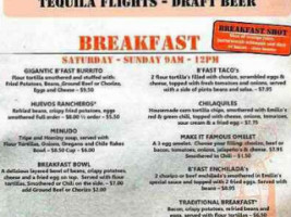 Emilio's Almost Famous menu