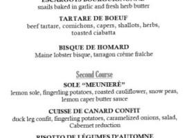 Étoile menu